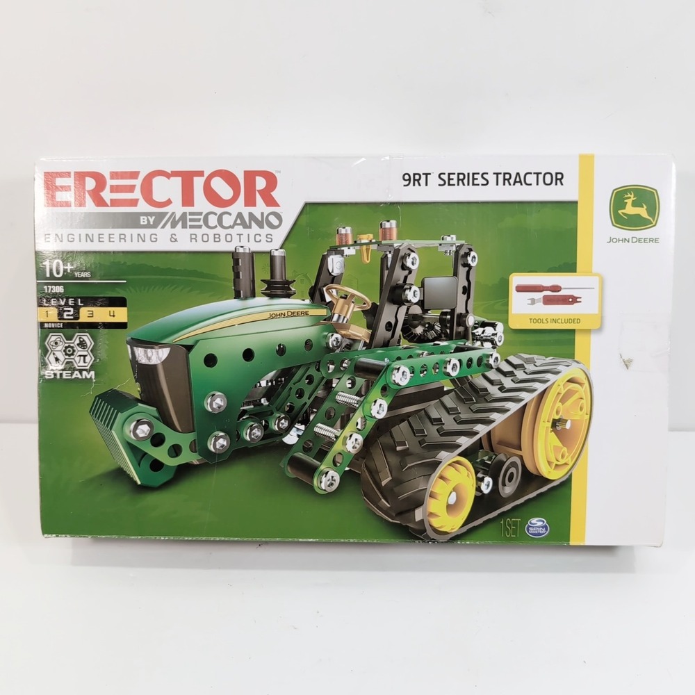 John Deere Erector Meccano 9RT Series Tractor Steam Engineering & Robotics